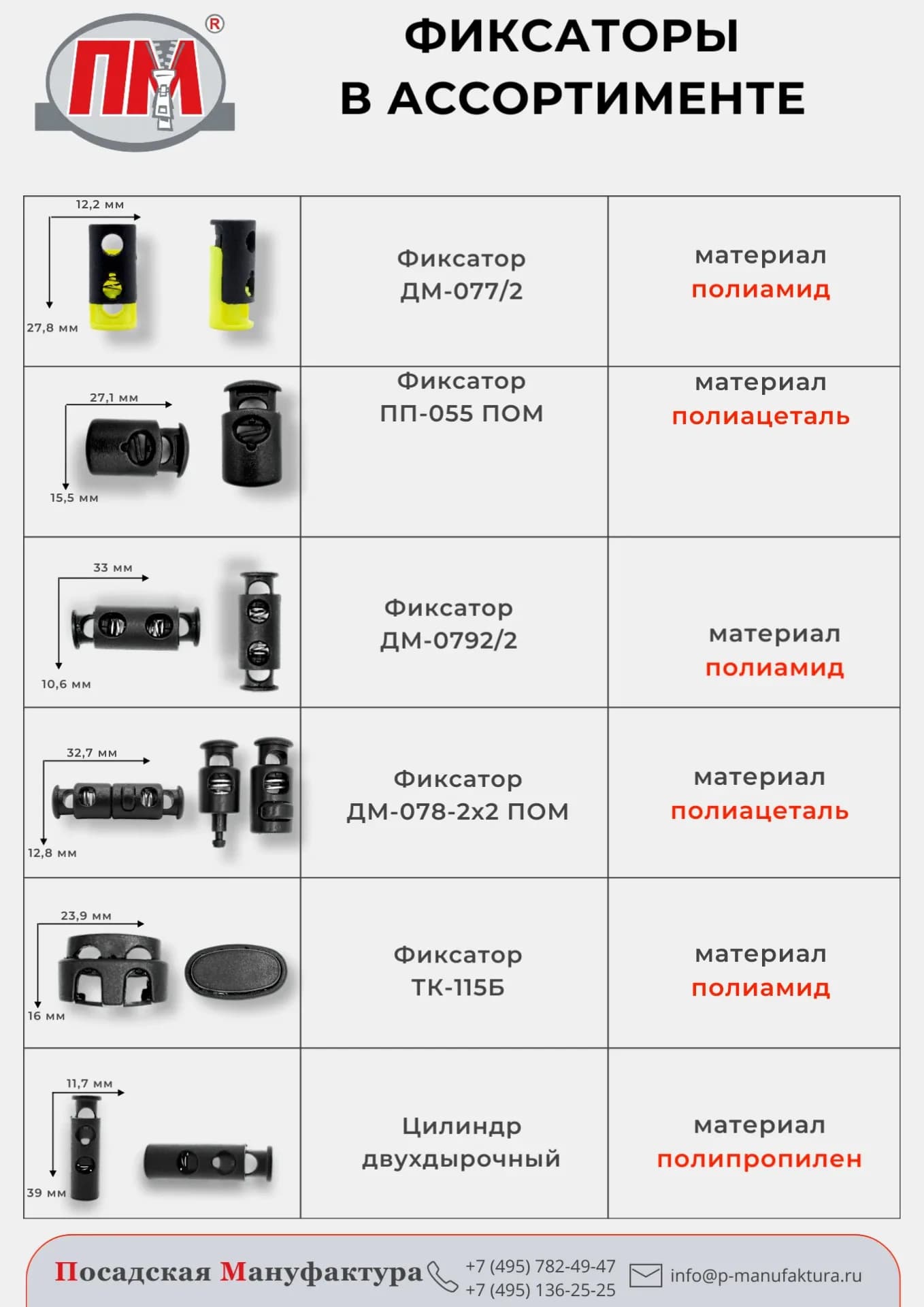Фиксаторы и наконечники — фото 2
